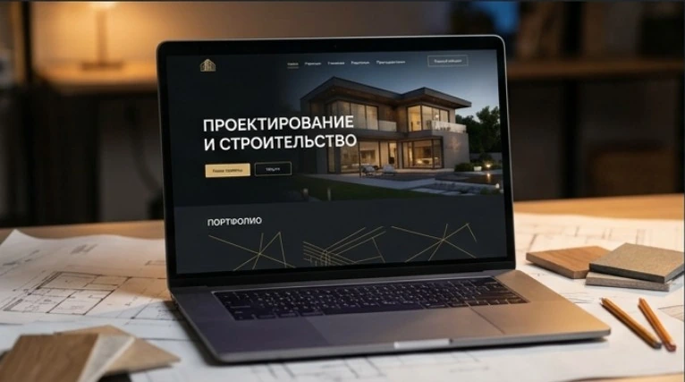 Website for an architecture and construction studio